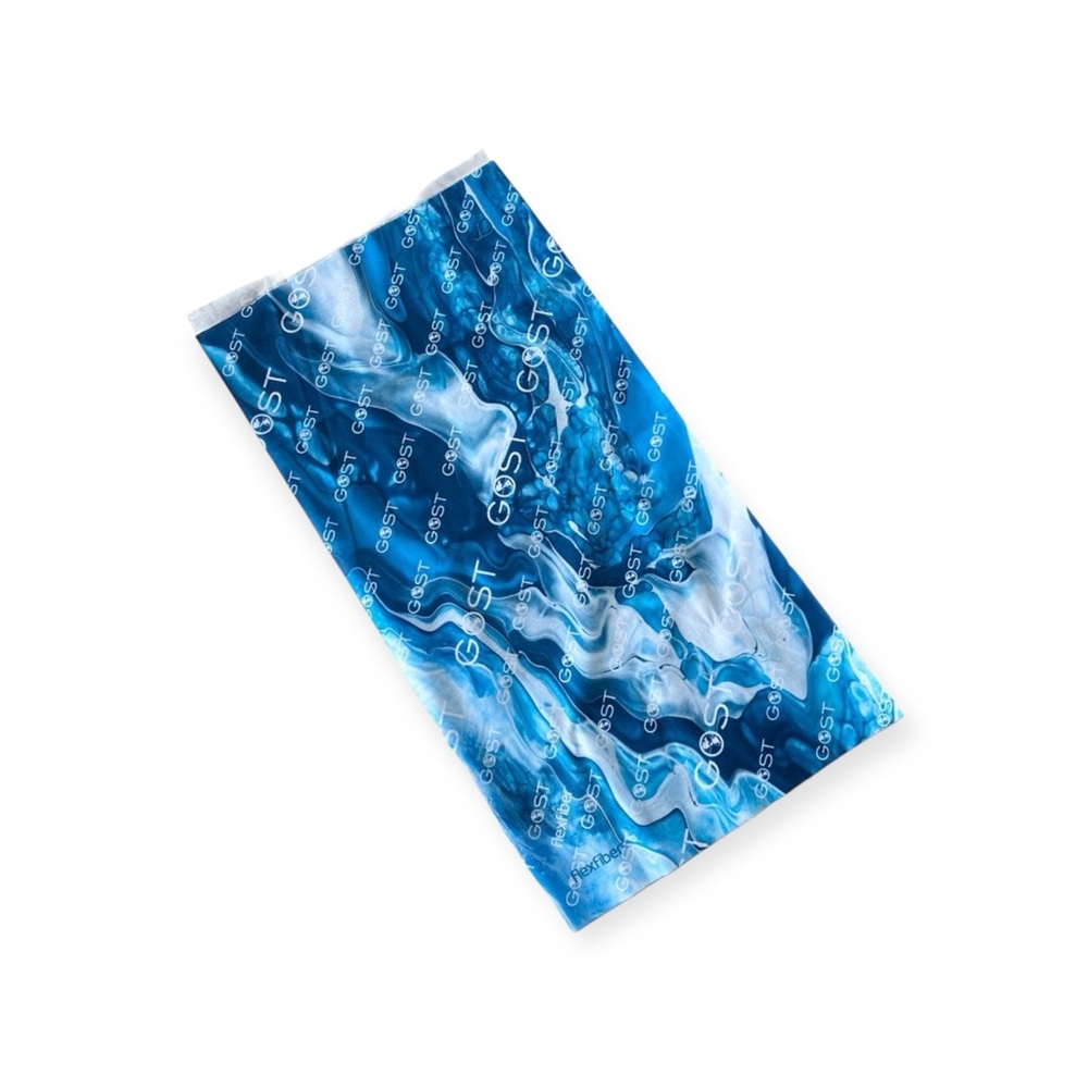 new GOST Tracker 𓆉 FlexFiber Fishing Neck Gaiter 𓆉 Gost Blue Ocean Print - Picture 3 of 13